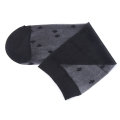 Hot sale black chic jacquard tulle socks floral thin sheer ankle socks women